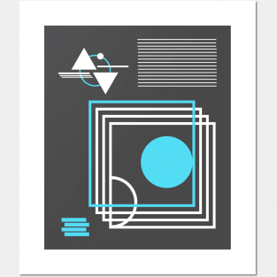 minimalstic abstract geometric Posters and Art